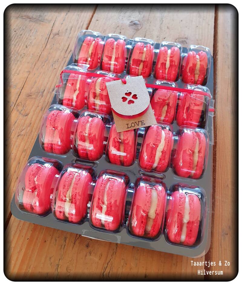doosje valentijns macarons