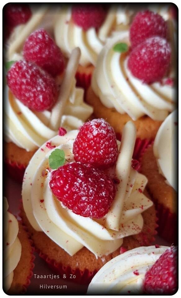 framboos cupcakes