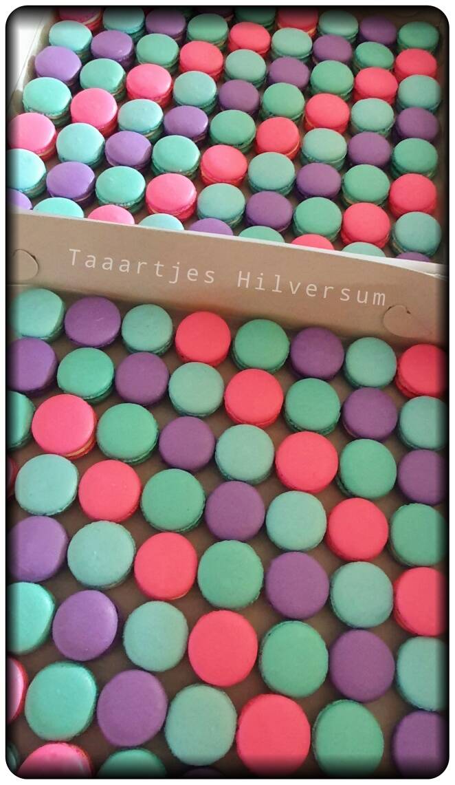 gekleurde macarons
