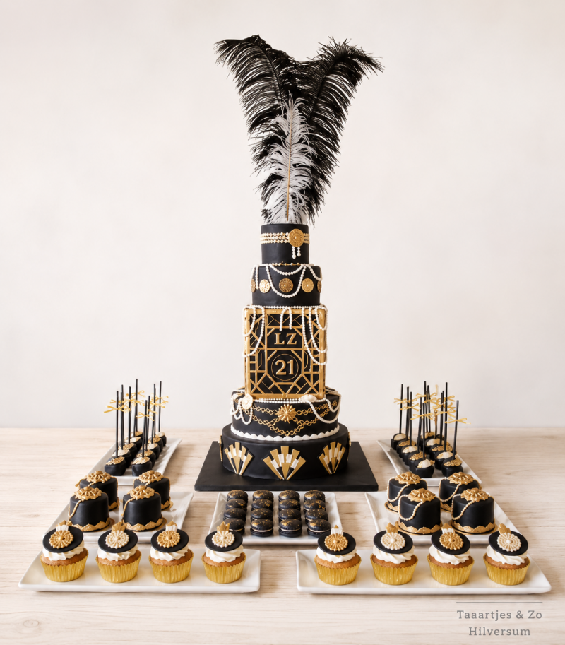 great gatsby thema sweet table
