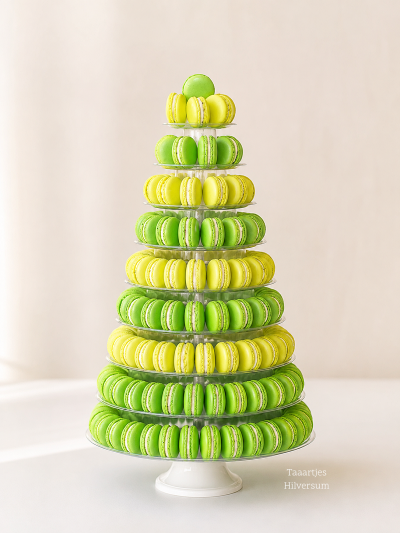 groen en lime macarontoren