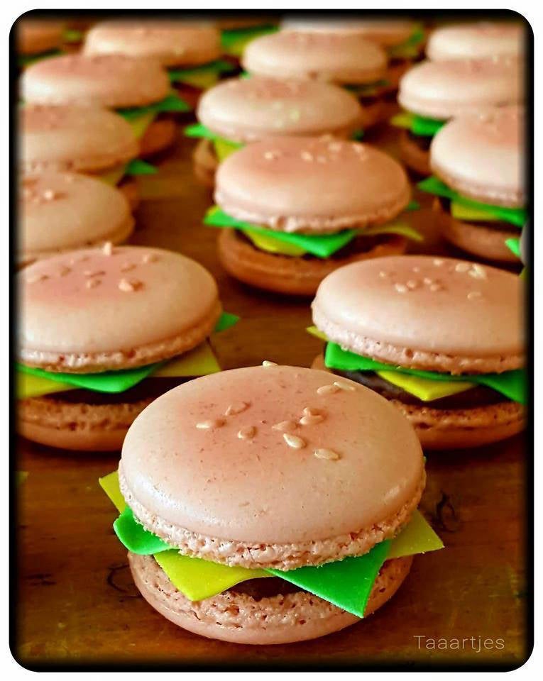 hamburger macarons