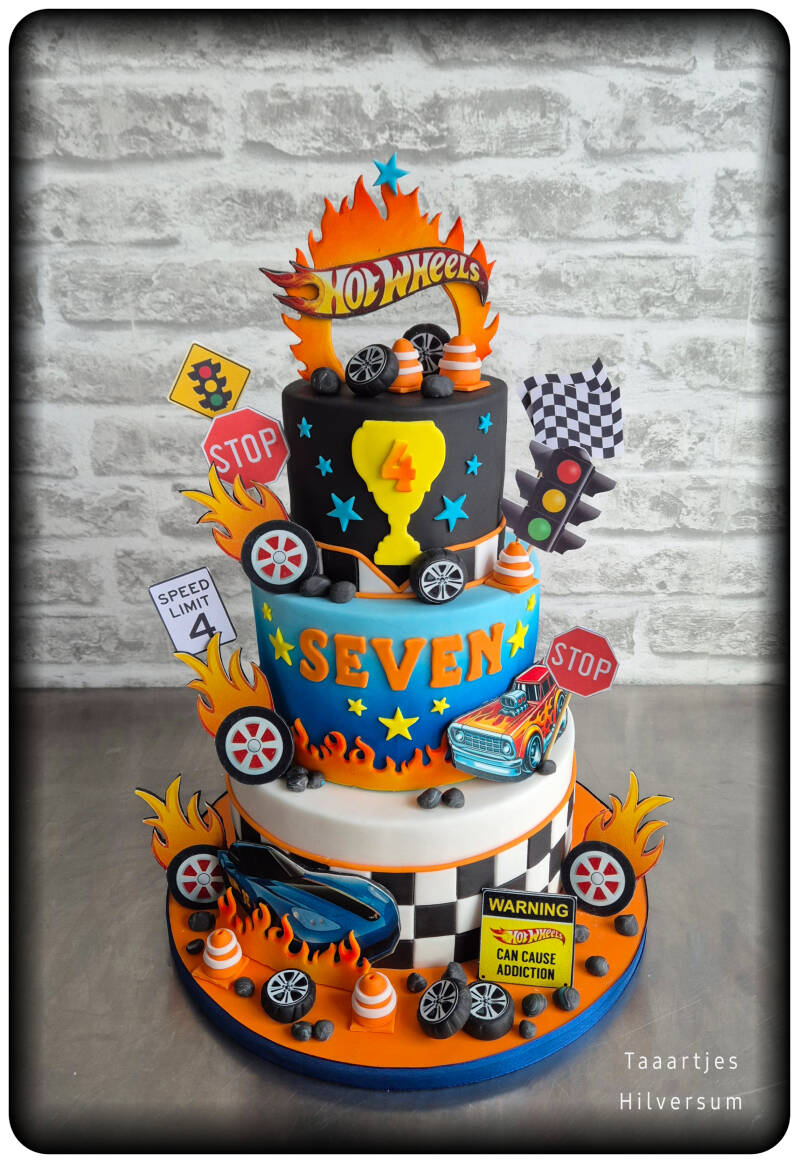 hotwheels taart cake