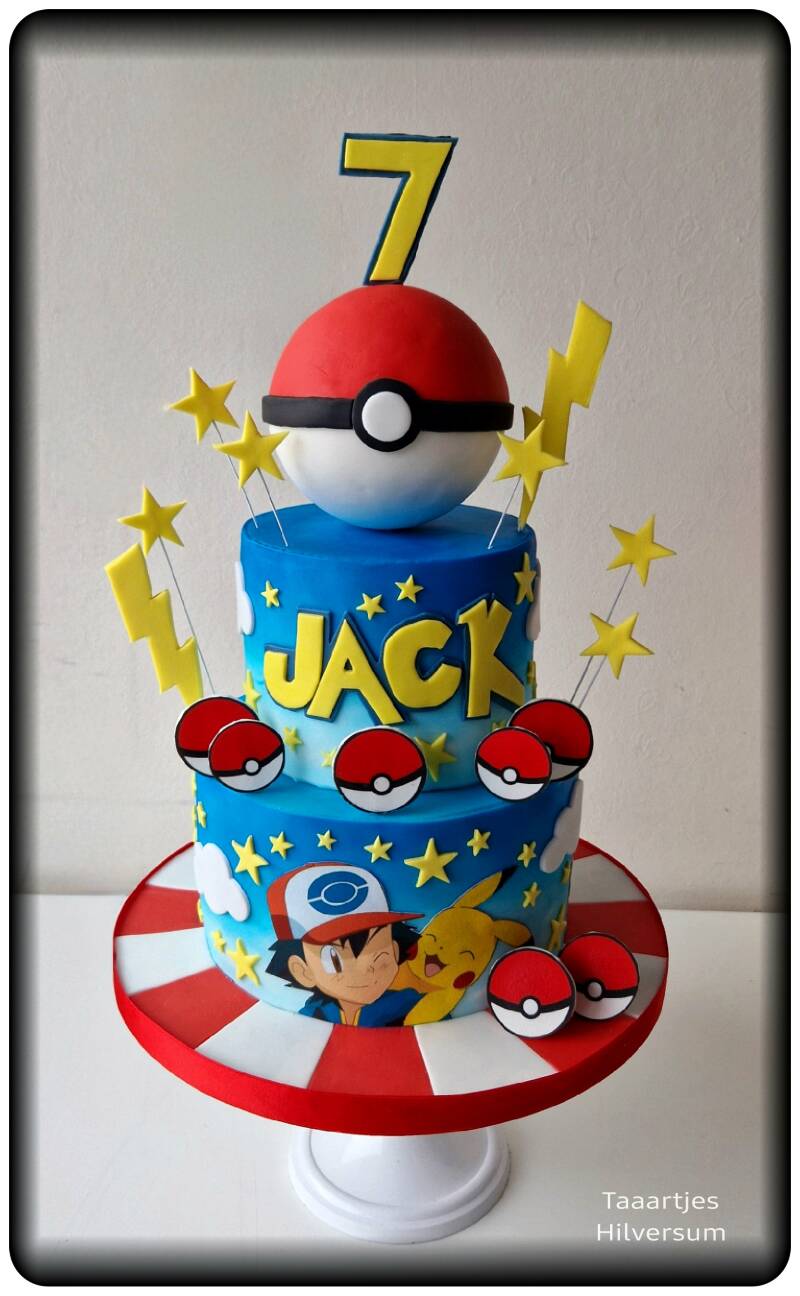 pokemon kindertaart cake