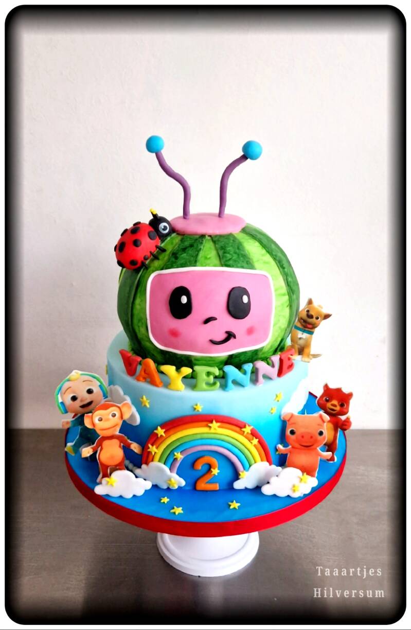 Melon taart cake
