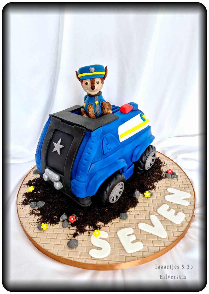 paw patrol 3d taart cake