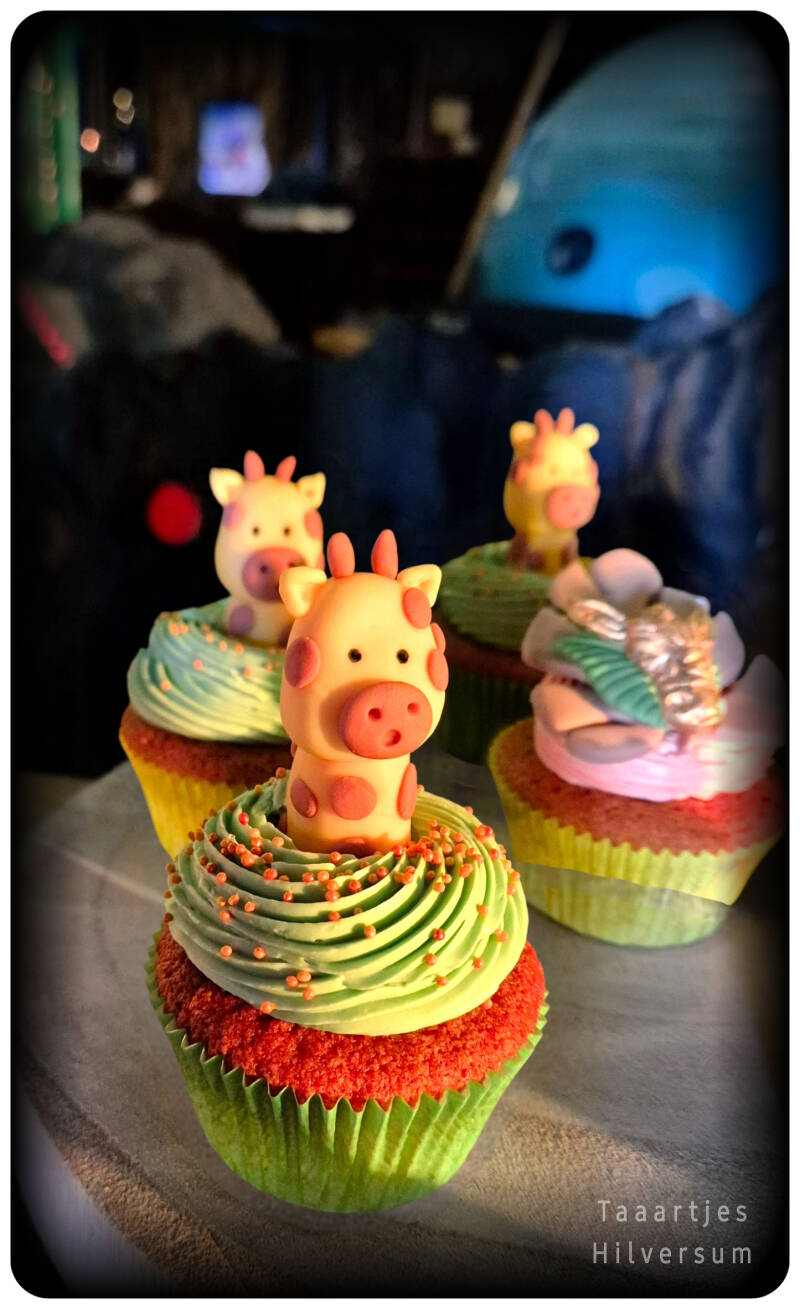 giraf cupcakes