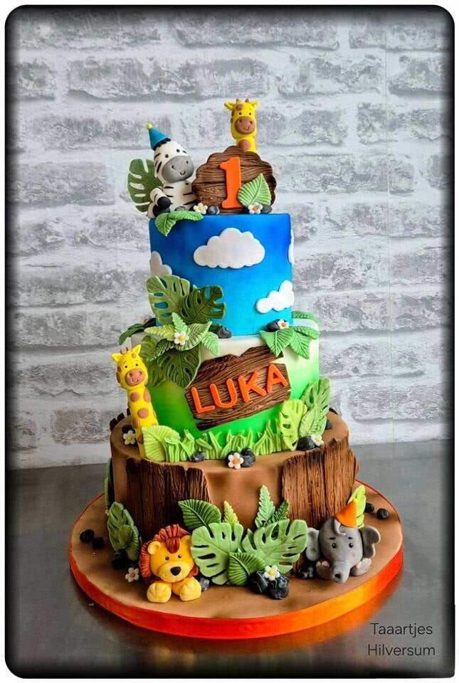 jungle taart cake boy 