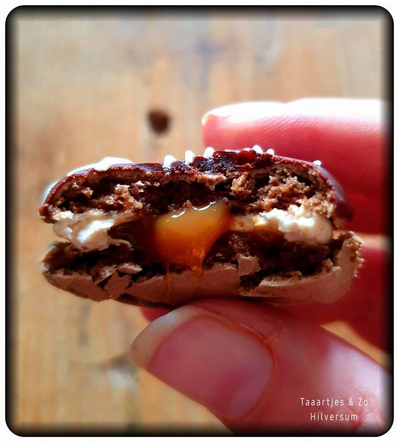 luxe macaron hazelnoot caramel chocola 