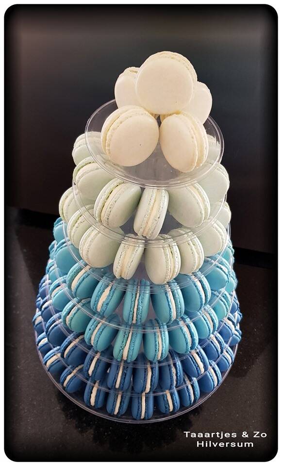 macarontoren blauw ombre