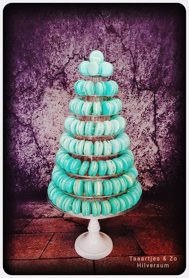 macarontoren geweldig goed turquoise