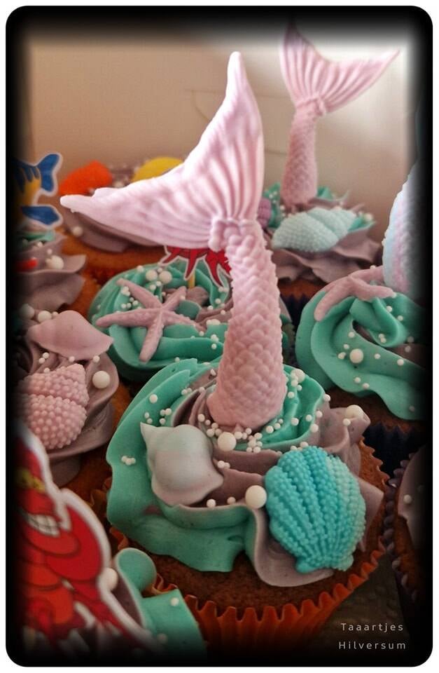 mermaid cupcake