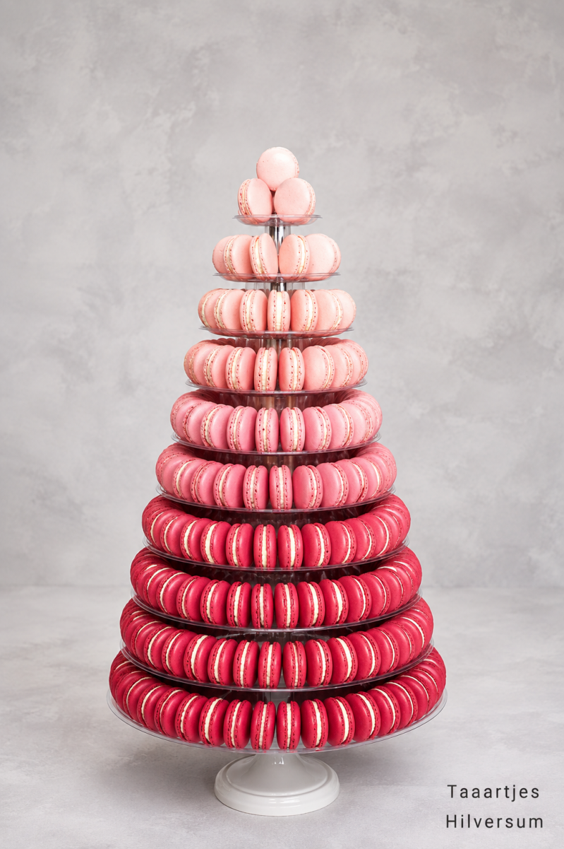 ombre rood roze macarontoren