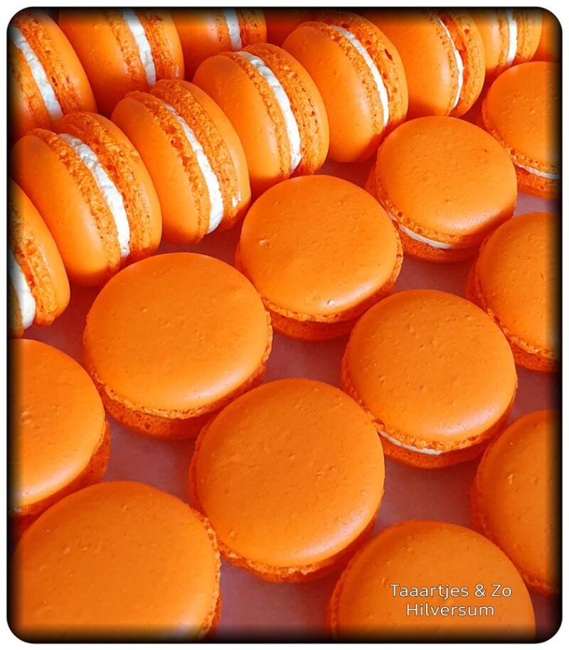 Studio France WK damesvoetbal oranje macarons 