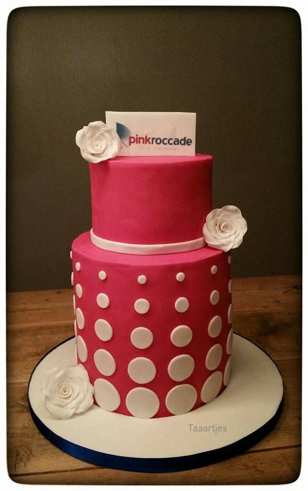 pink roccade taart