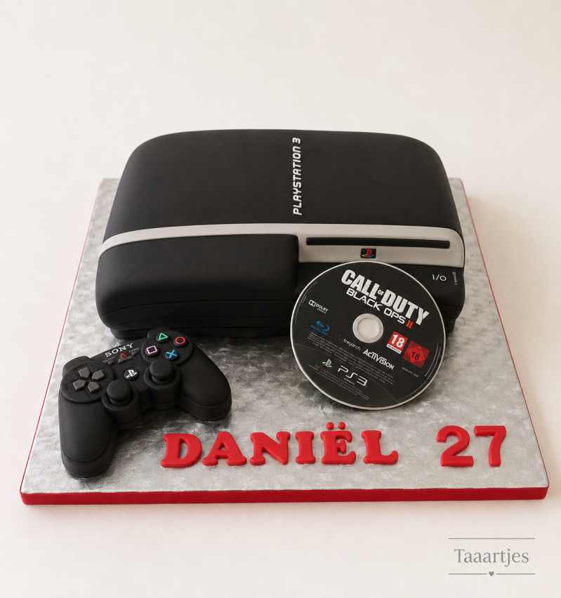 playstation 3 verjaardagstaart
