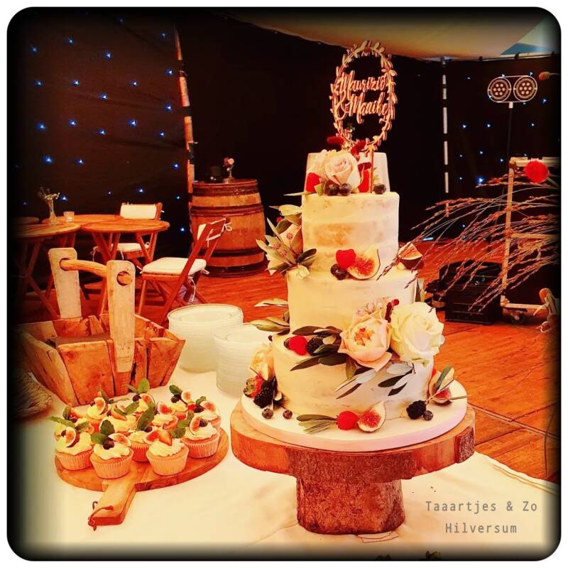semi naked cake met vers fruit 