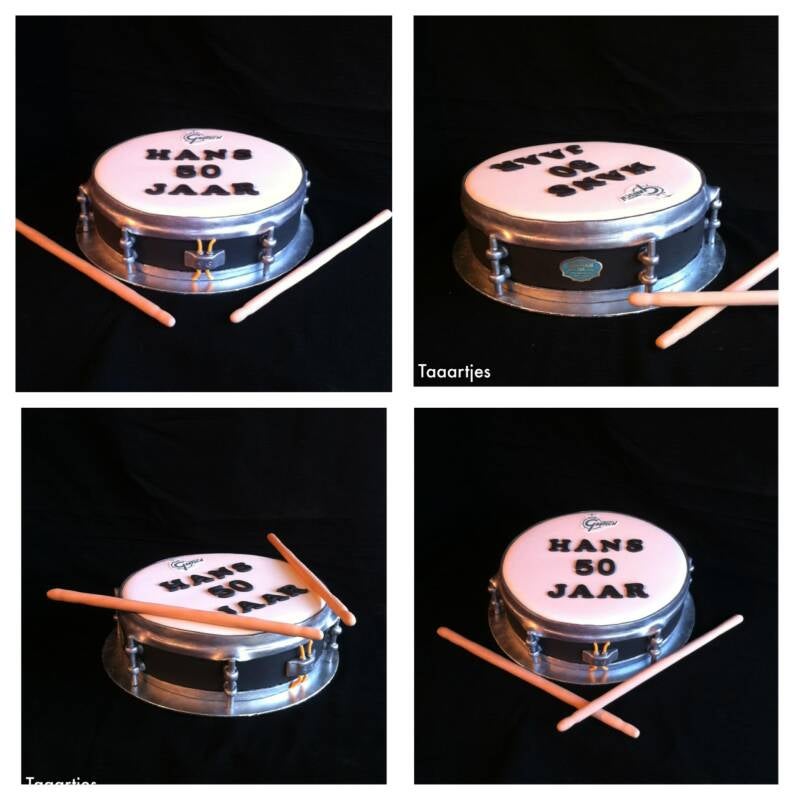 3d snare drum taart voor media