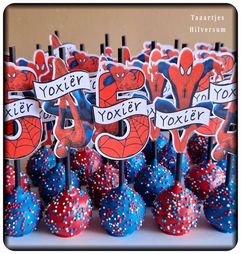 spiderman cakepops