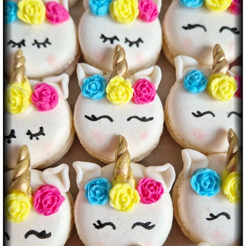 unicorn macarons