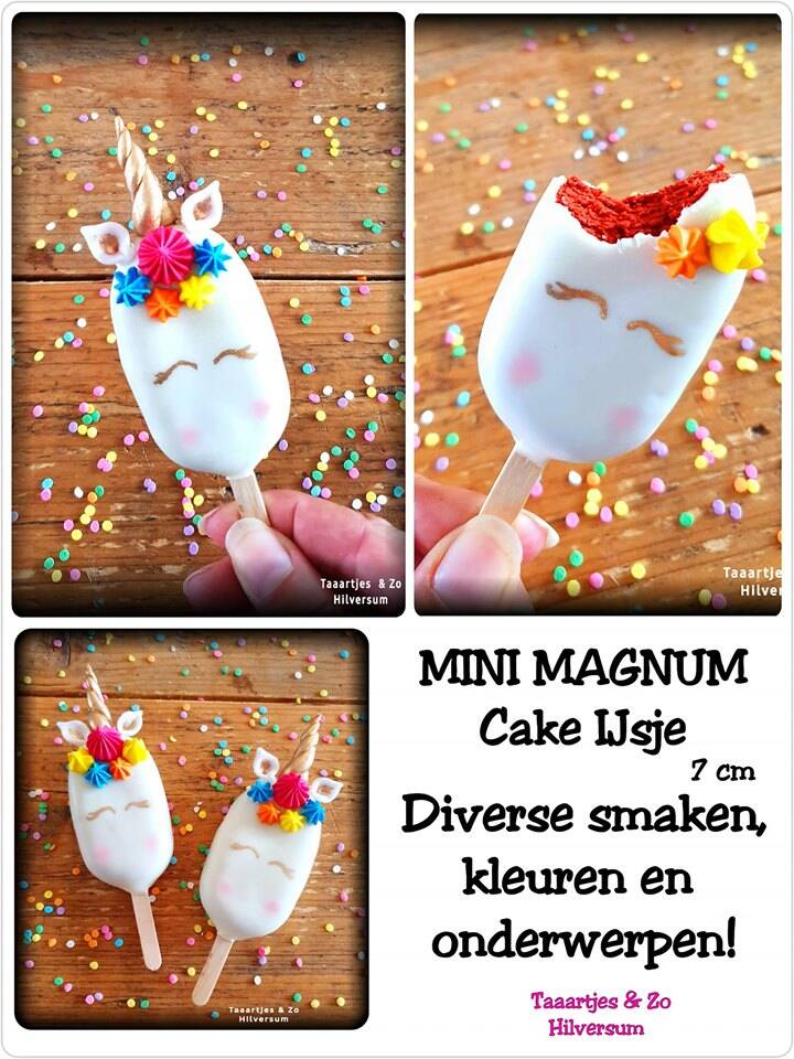 unicorn ijsjes cake sicles magnum 