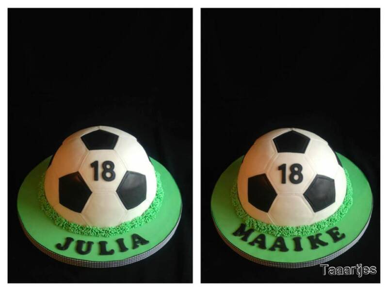 voetbaltaart 3d voor tweeling