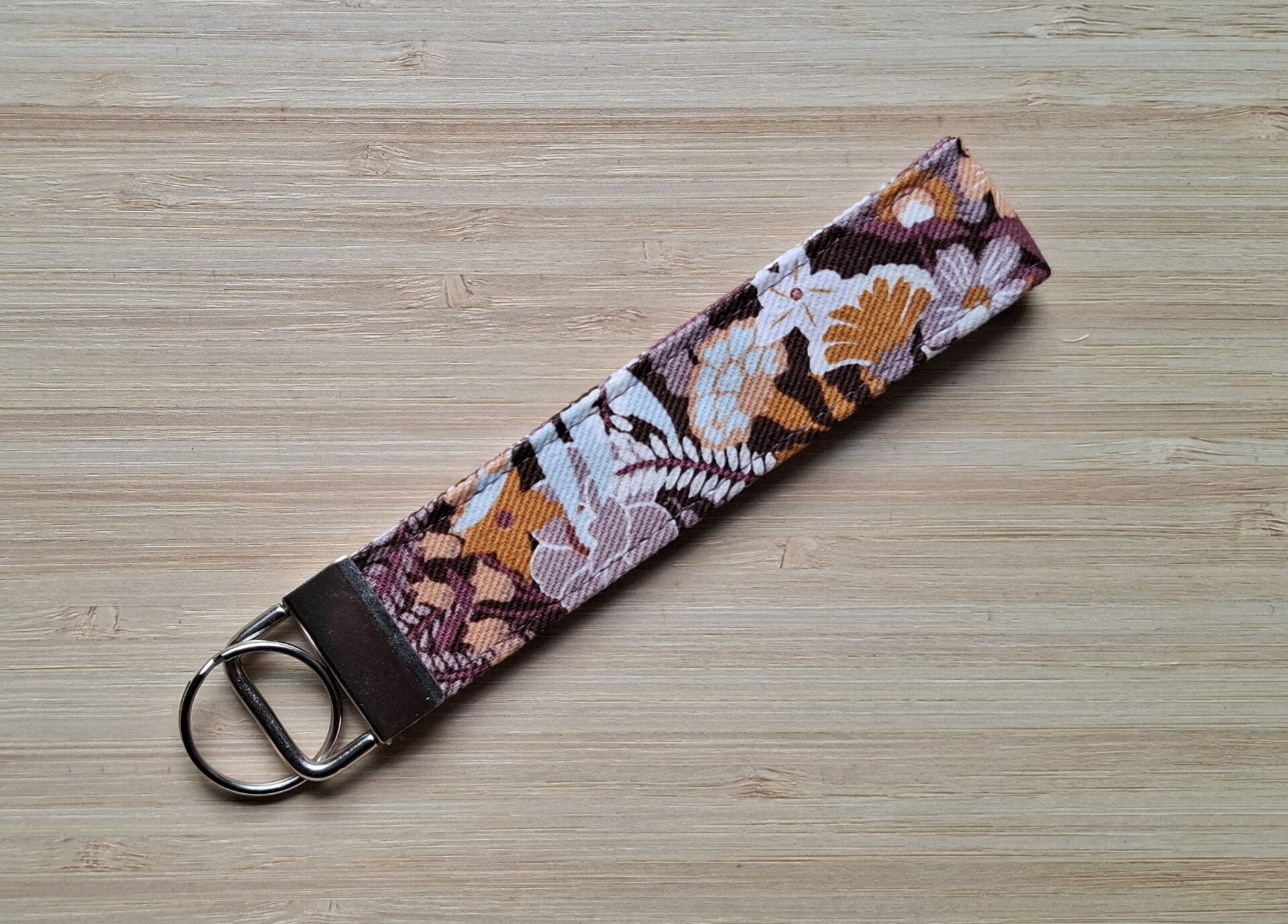 Sleutelhanger - floral - paars