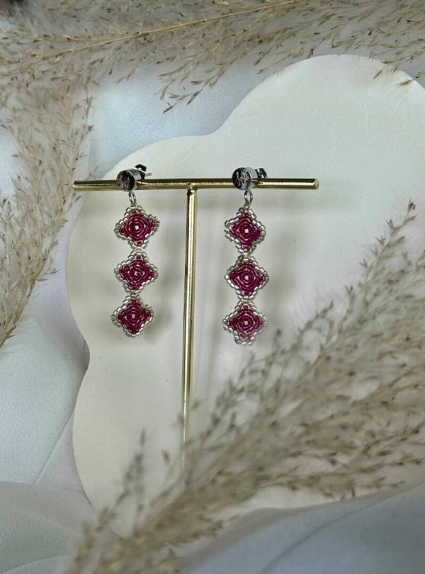 Rosé Prism Earrings