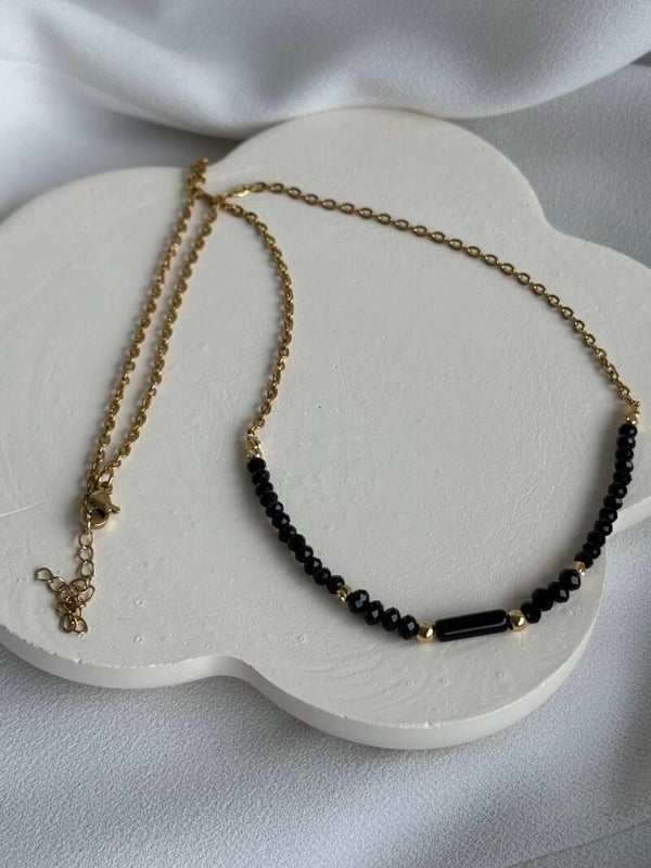 Black obsidian necklace