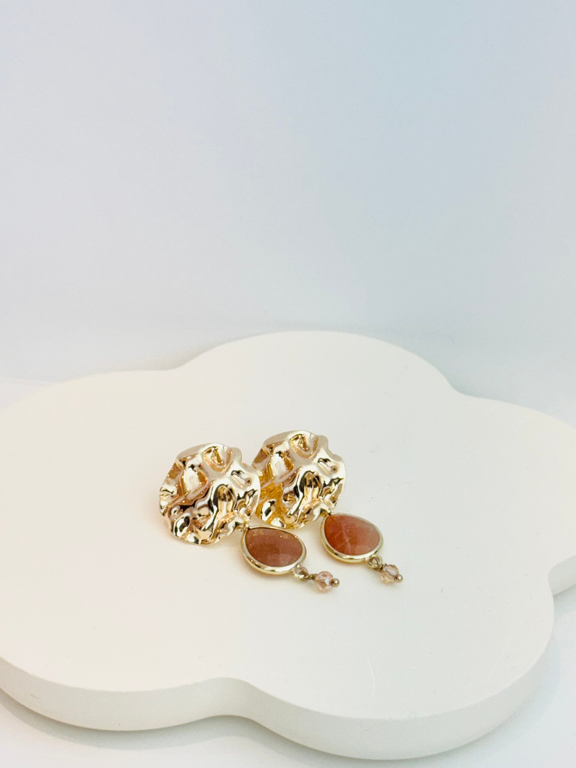 Heliolite "Sunstone" earrings