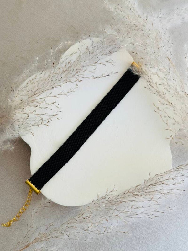 Miyuki bracelet black-gold