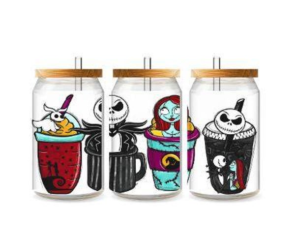 Halloween Glass Tumbler Nightmare
