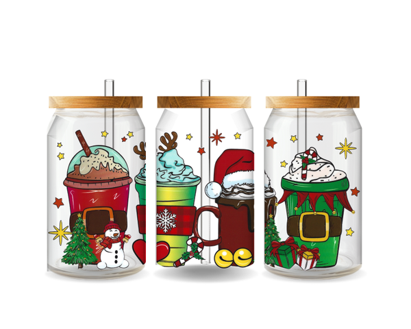 Santa Glass Tumbler