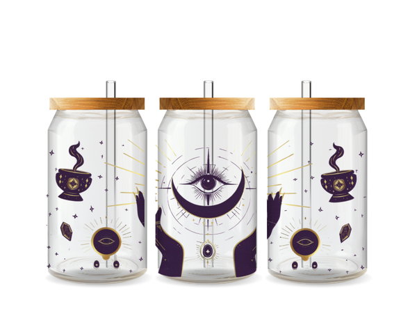 1 Purple Moon Glass Tumbler