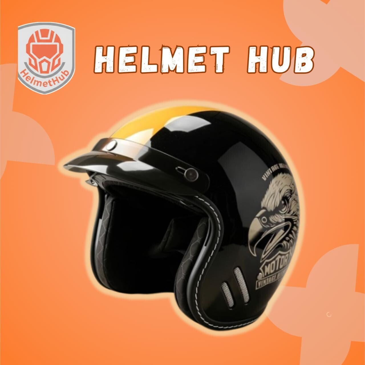 Motor vintage helmet