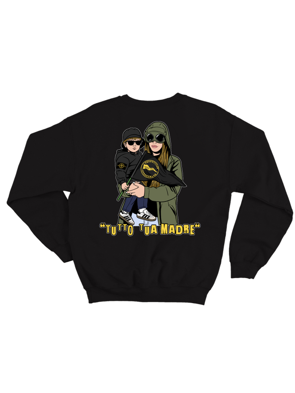 Felpa “tutta tua madre”