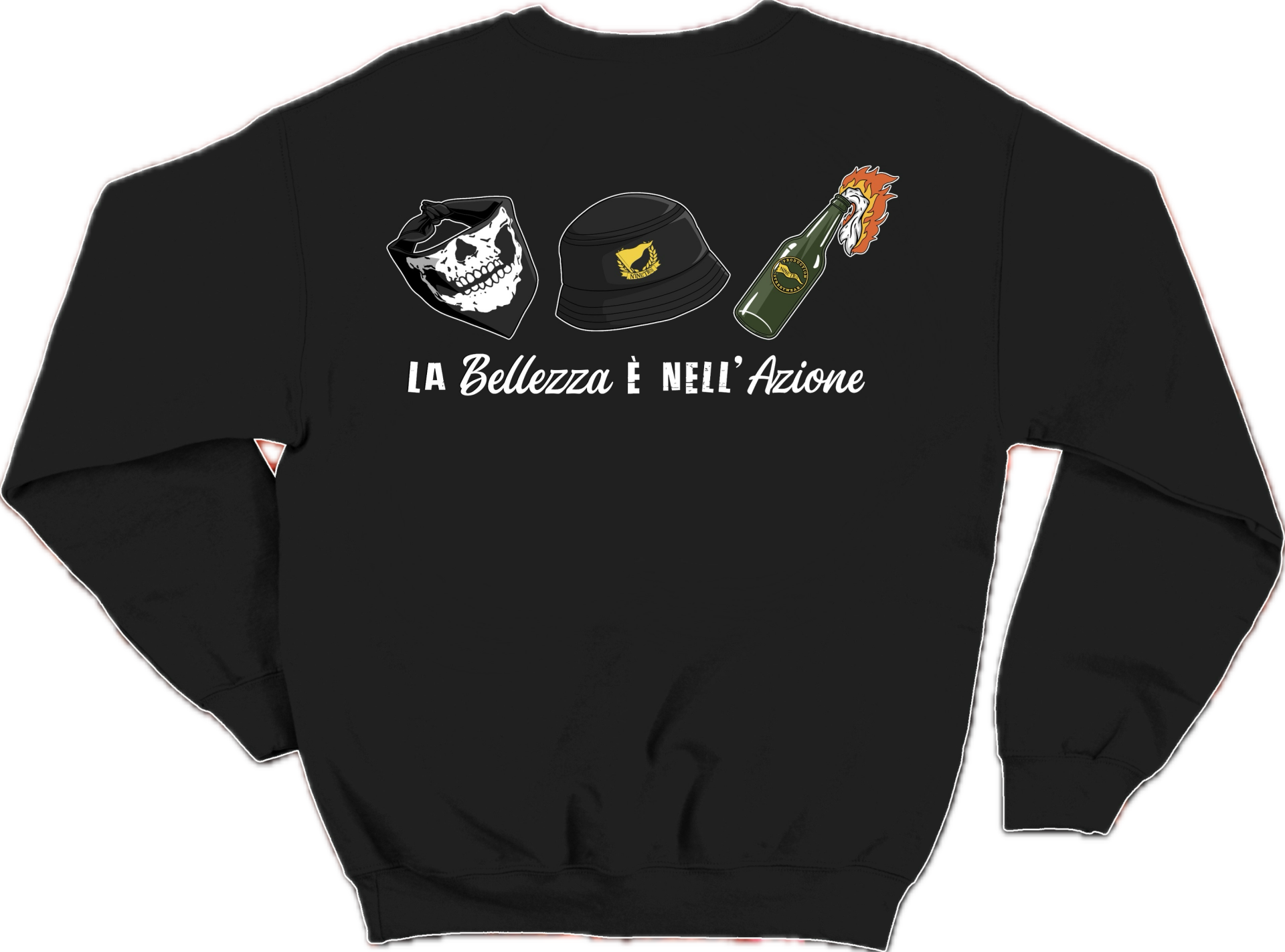 Felpa “bellezza nell’azione”