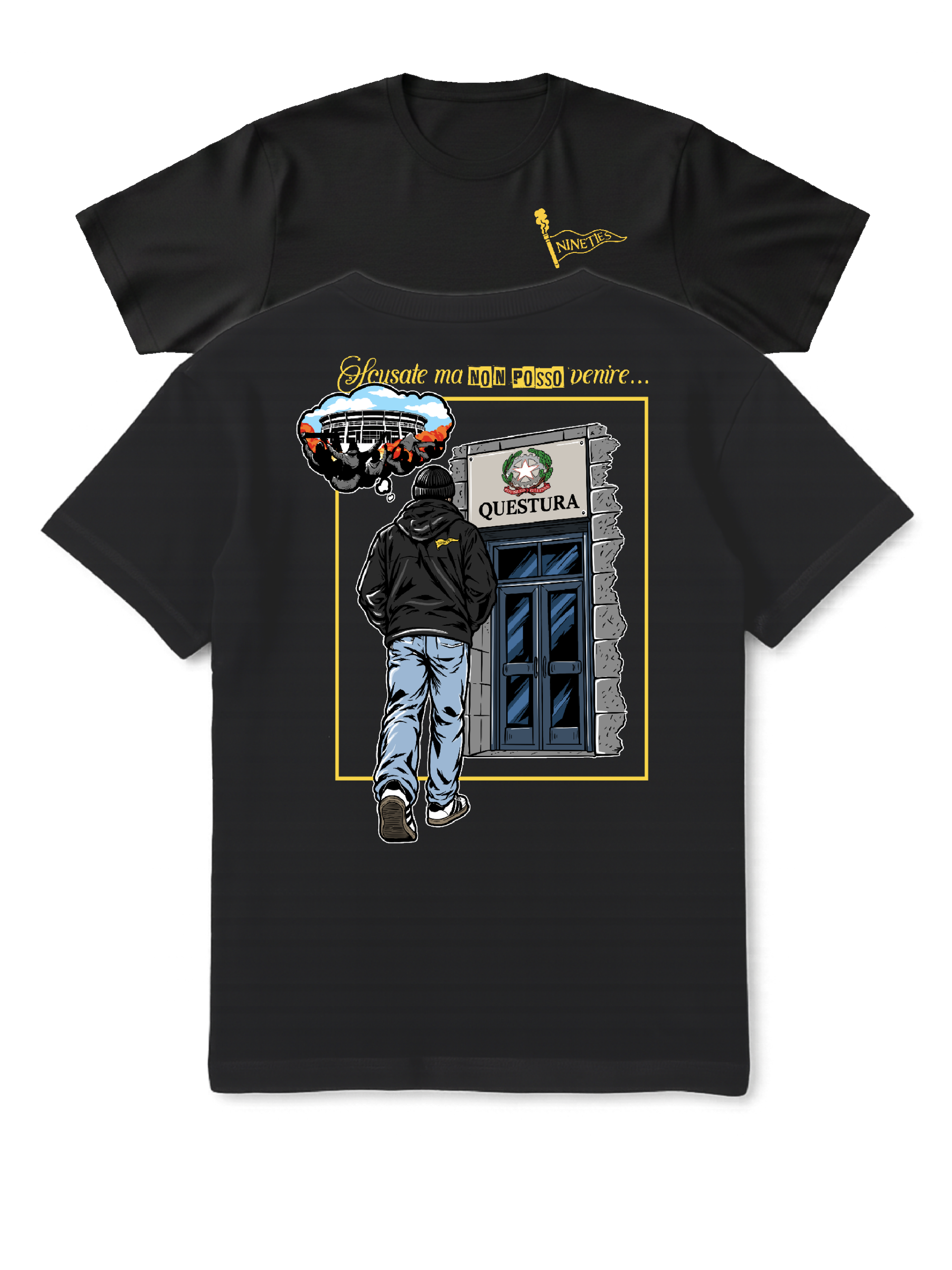 T shirt “scusate ma non posso venire “