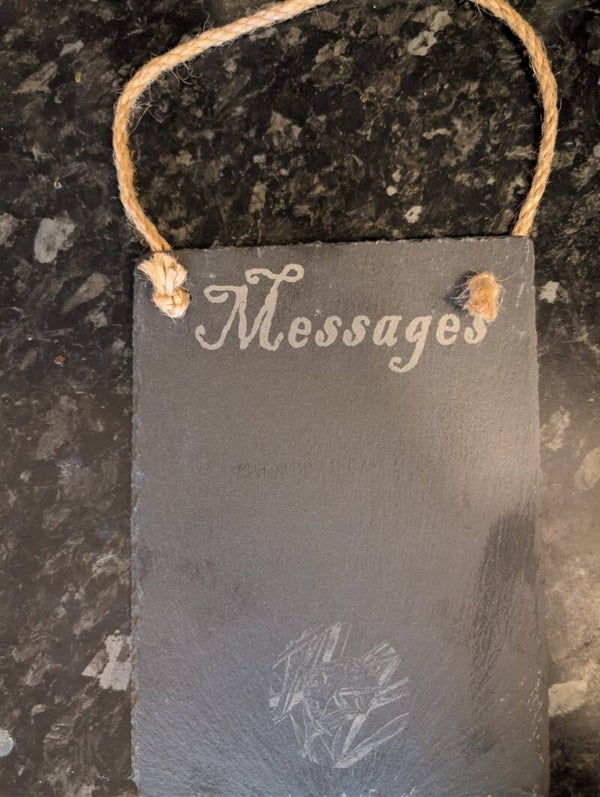 Slate message/shopping boards