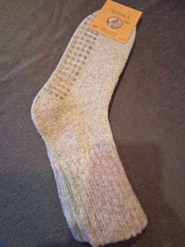 Alpaca sokken met antislip - Grote Maten - Dik - Per paar