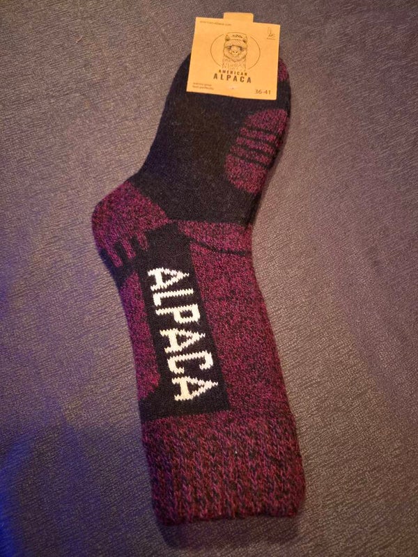 Alpaca sokken met Alpaca in letters - Gemiddelde maten - Dik - Meerdere varianten - Per paar