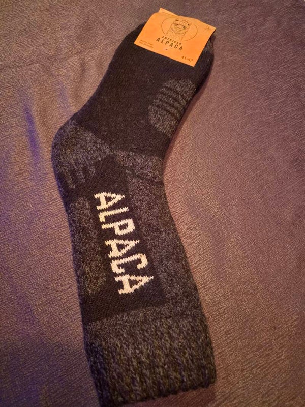 Alpaca Sokken met Alpaca in letters - Grote maten – Dik– Meerdere kleuren - Per Paar