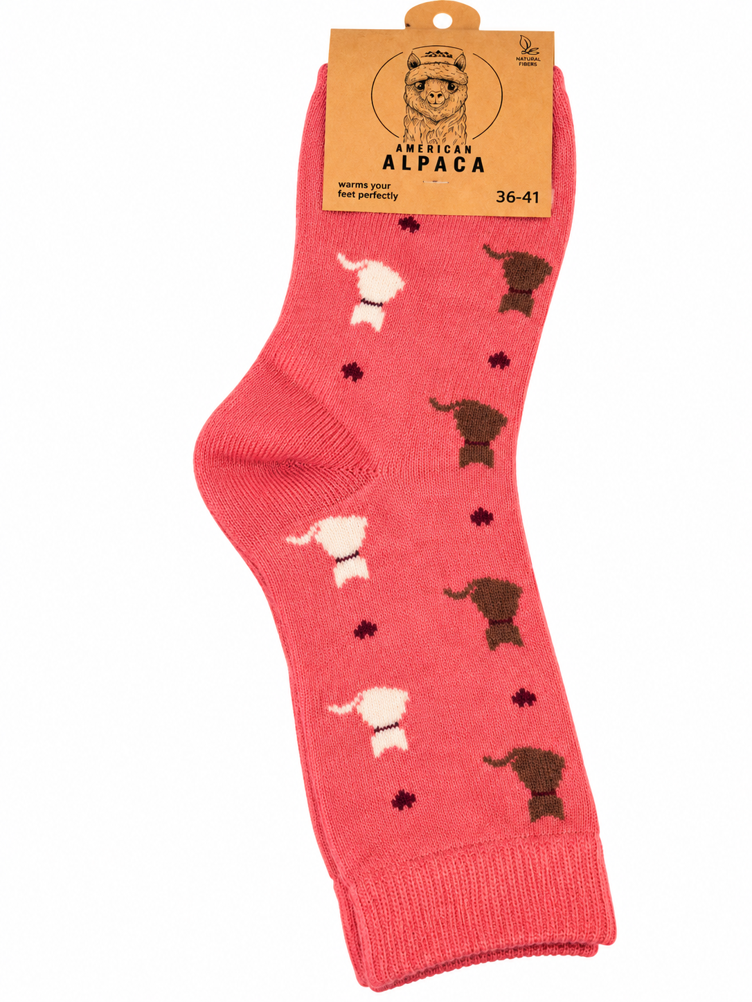 Alpaca sokken- Kattenprint - Middel maten - Dun - Meerder kleuren - Per paar