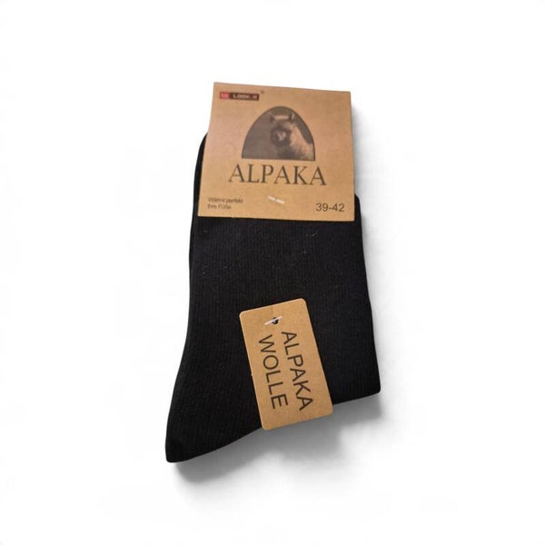 Alpaca sokken - Meerdere maten - Zwart - Dun - Per paar