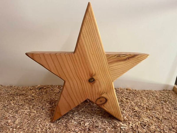 handgemachter Holz-Stern | saisonale Deko Weihnachten