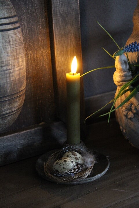 Handgemaakte kandelaar (blaker) van beton PMR