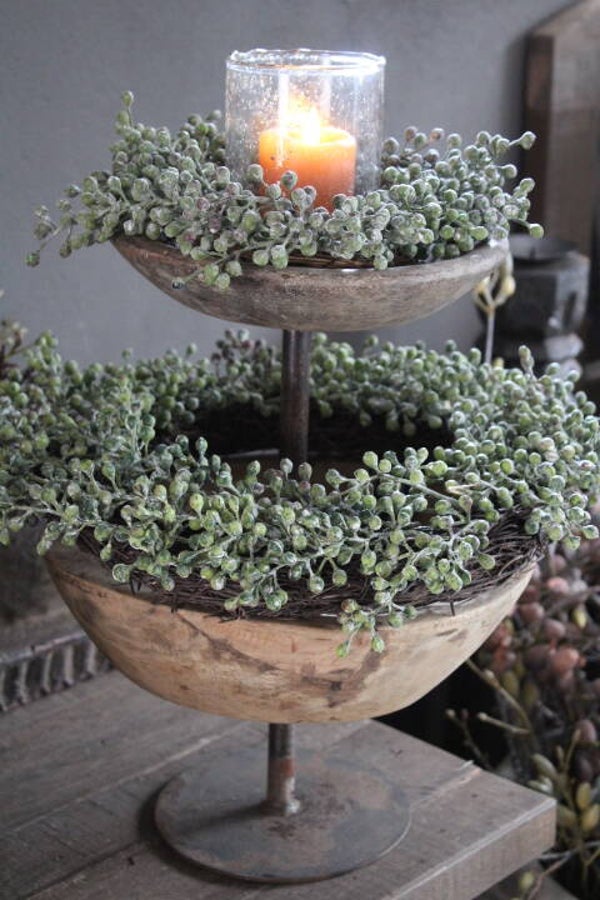 Doorleefde houten etagère