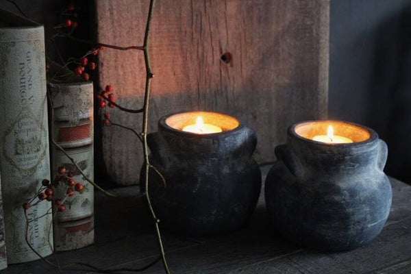 Tealightcup Coulogne Ancient Clay Brynxz - waxinelichthouder