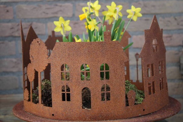 Huisjes ring roest staal (excl. schaal)