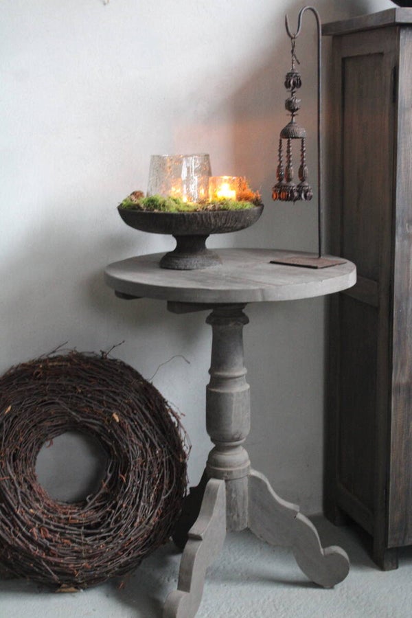 Wijntafel vergrijsd hout